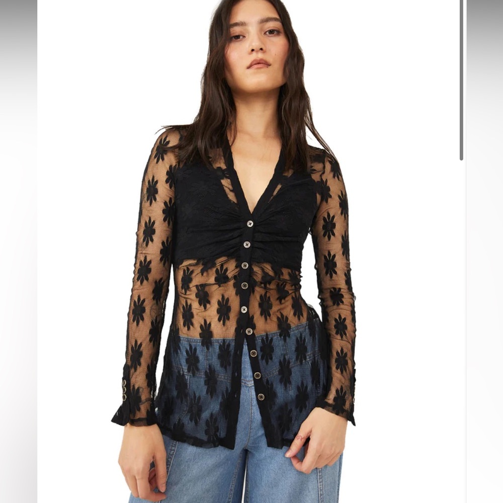 Free People lace blouse (S) - Picture 2 of 15